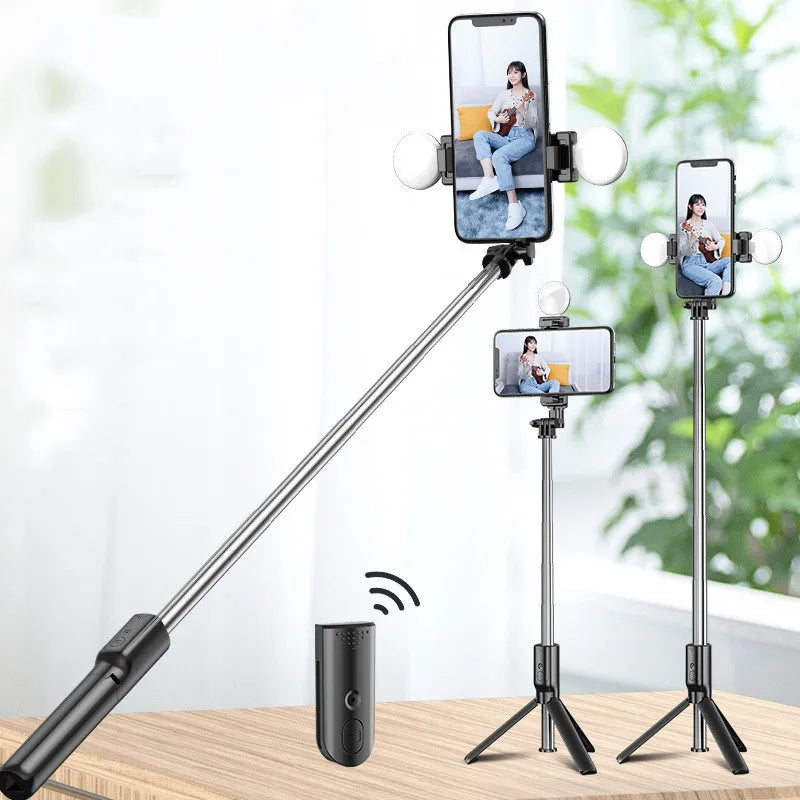📱: Mobile Phone Selfie Stick with Built-In LED Light