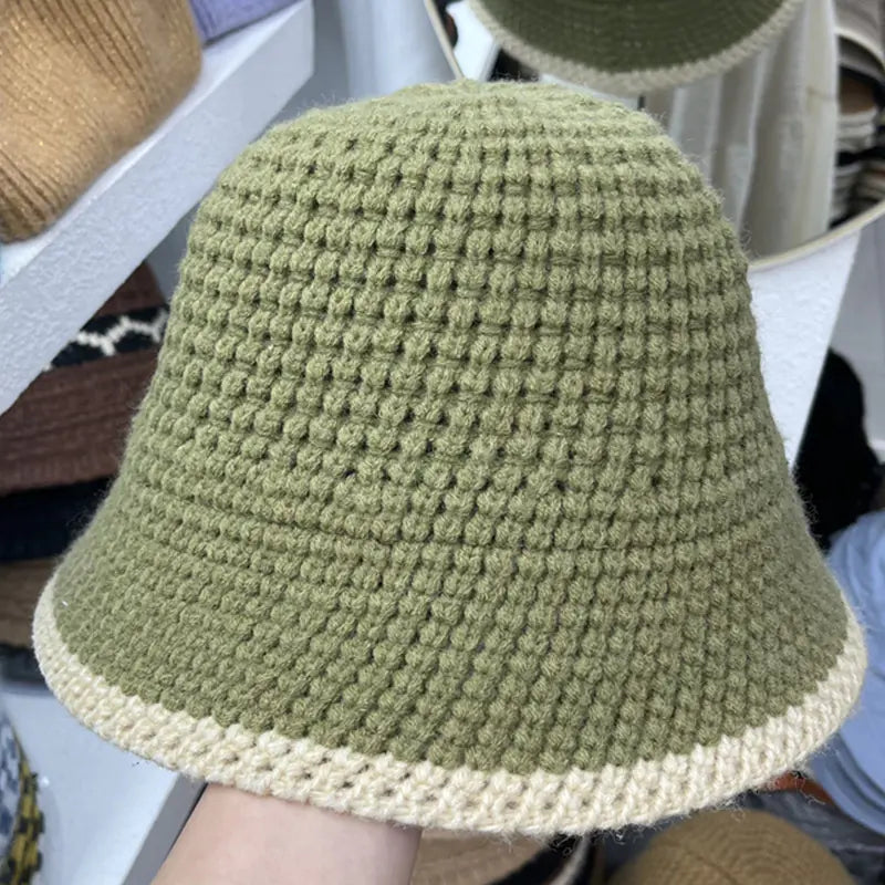 🧶: Versatile Women's Wool Knitting Fisherman's Hat - Winter Cap