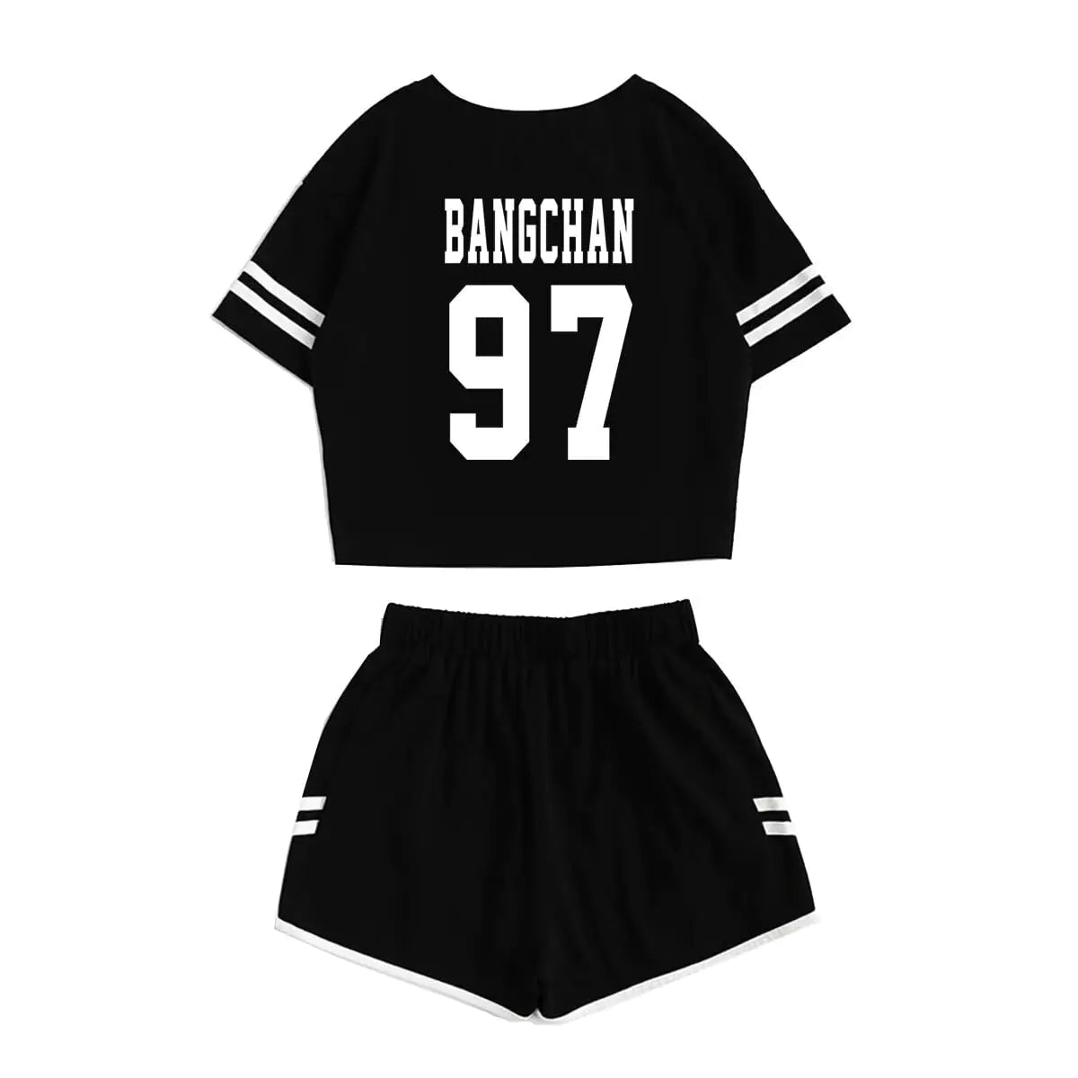 👕: Stray Kids Shirt + Shorts Set - Felix Bangchan Hyunjin Changbin Merch