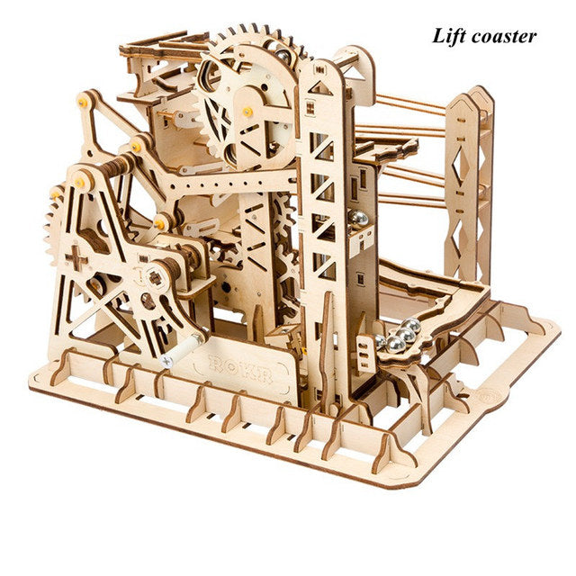 ⚙️: 3D Wooden Mechanical Coaster Puzzle | 4 Designs