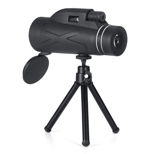 🔭: 80x Portable Monocular Telescope — BAK4 Prism | 40mm Objective | Phone Clip Included | Birdwatching, Hiking & Outdoor Adventures