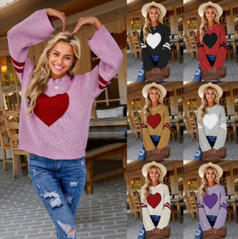 Women's Long Sleeve Love Sweater