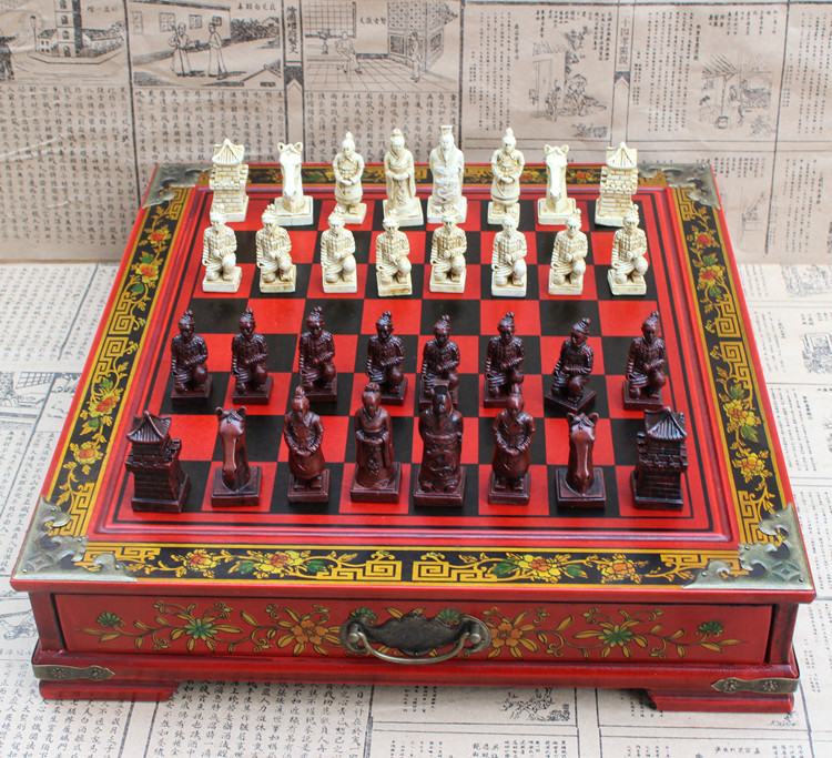 ♟️: Terracotta Chess Pieces - Ancient Warrior Army Style Chess Set