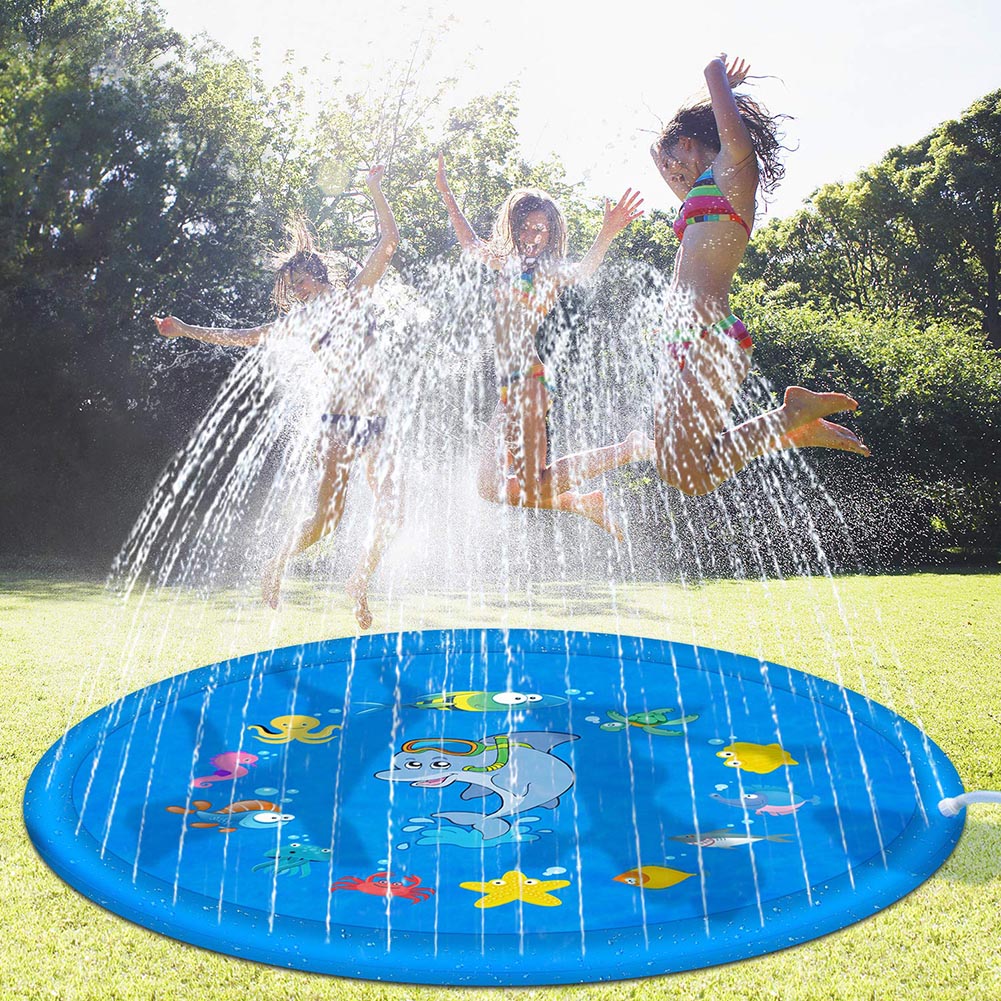 🌊: Outdoor Inflatable Kids Sprinkler Play Pad - Summer Water Fun for Toddlers & Children