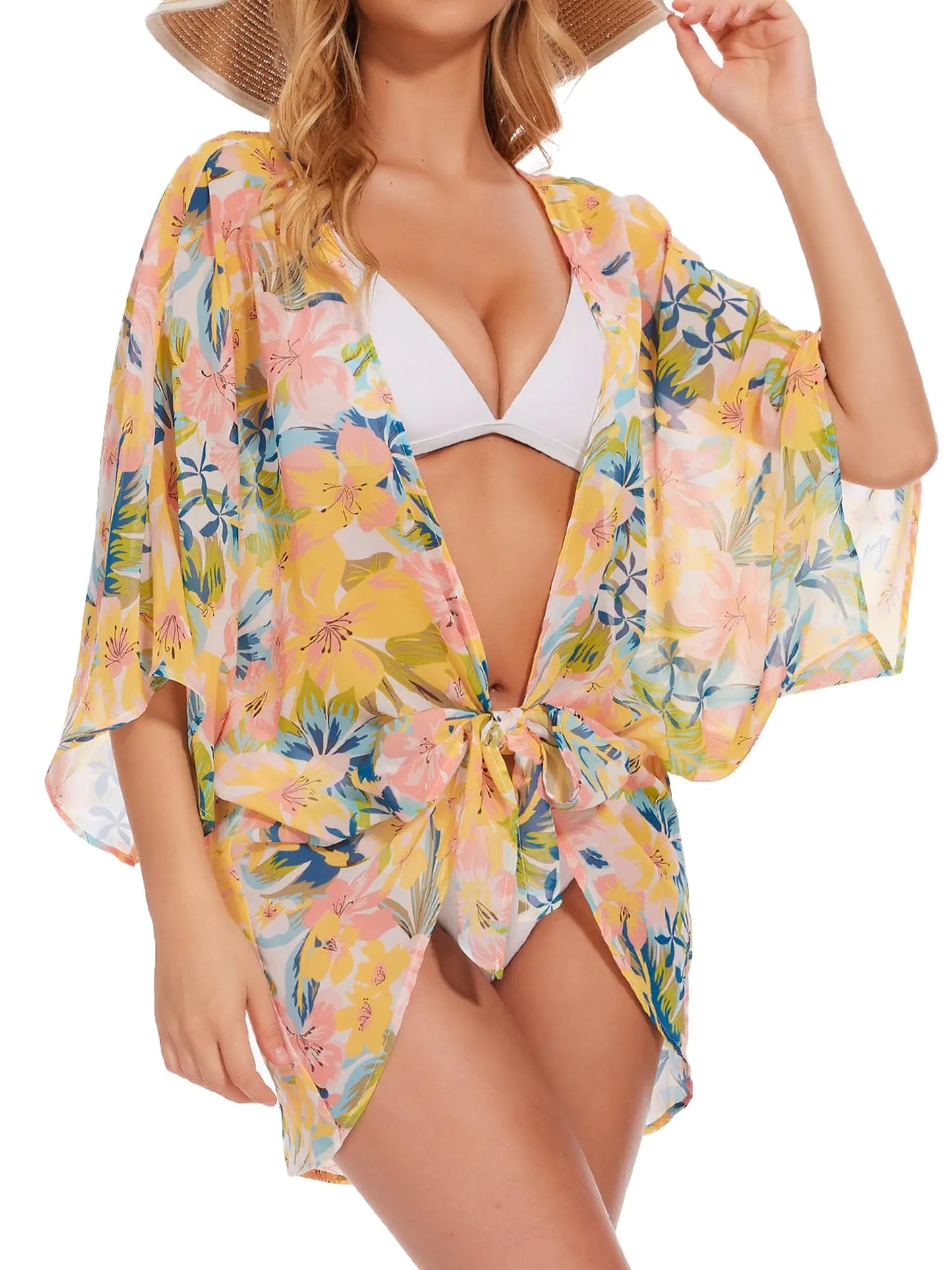 Breezy Lane Swimsuit Coverup for Women Beach Coverups Sheer Cardigans Kimono Bathing Suit Cover Ups Vacation Summer Beachwear