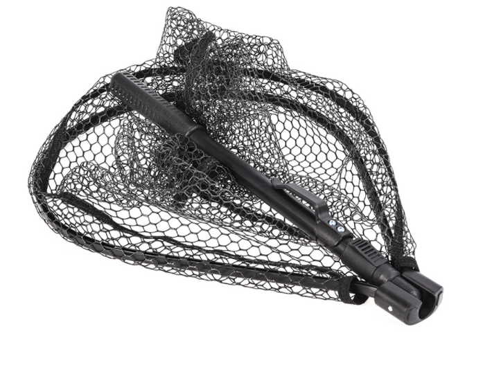 🎣: Folding Fly Fishing Net – Portable Aluminum Catch & Release Landing Net