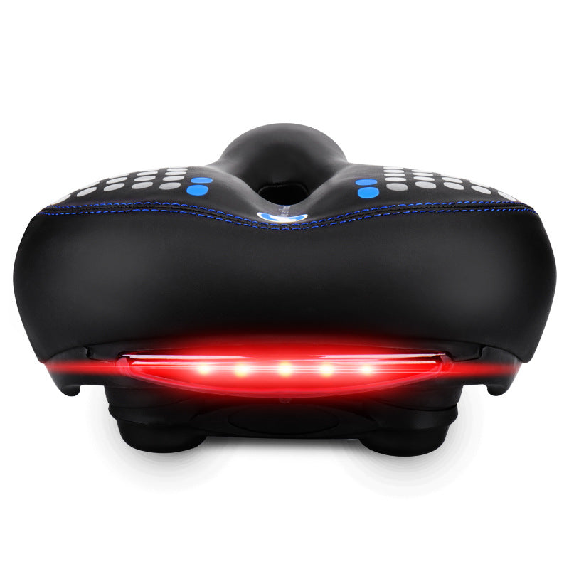 🚴: Comfortable Bike Seat with Shock Absorption and Light