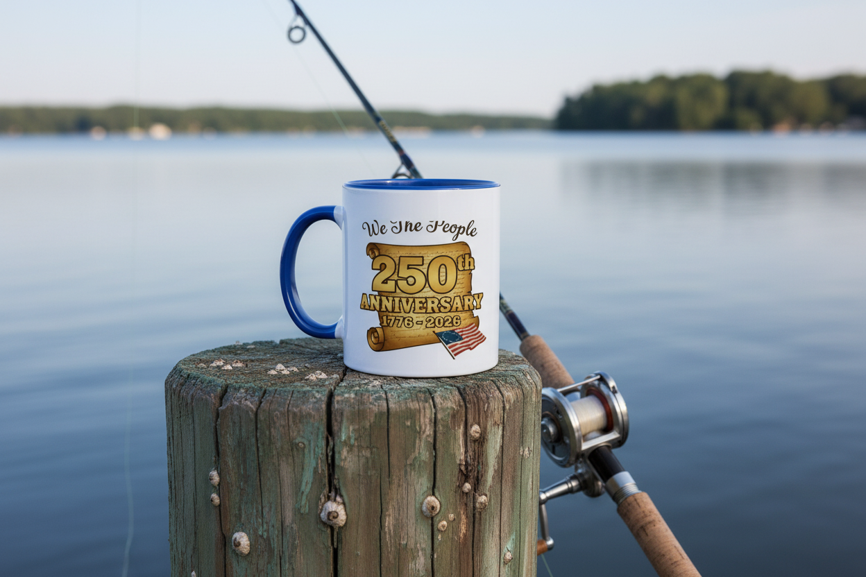 🇺🇸: We The People 250th Anniversary Declaration Scroll Ceramic Mug | 1776-2026