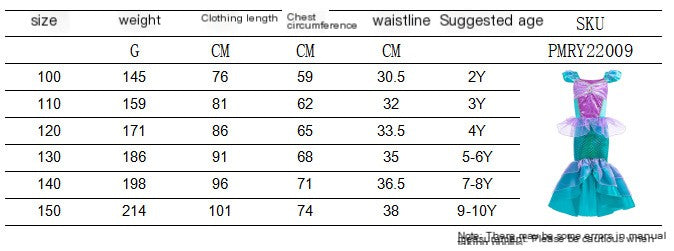 🧜‍♀️: Halloween Mermaid Dress for Girls - Ariel Style