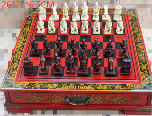 ♟️: Terracotta Chess Pieces - Ancient Warrior Army Style Chess Set