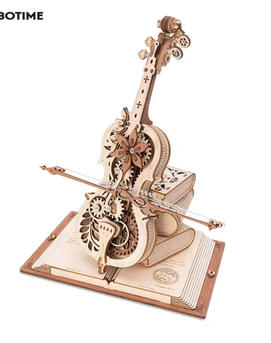 🎻: Magic Cello 3D Wooden Puzzle Music Box