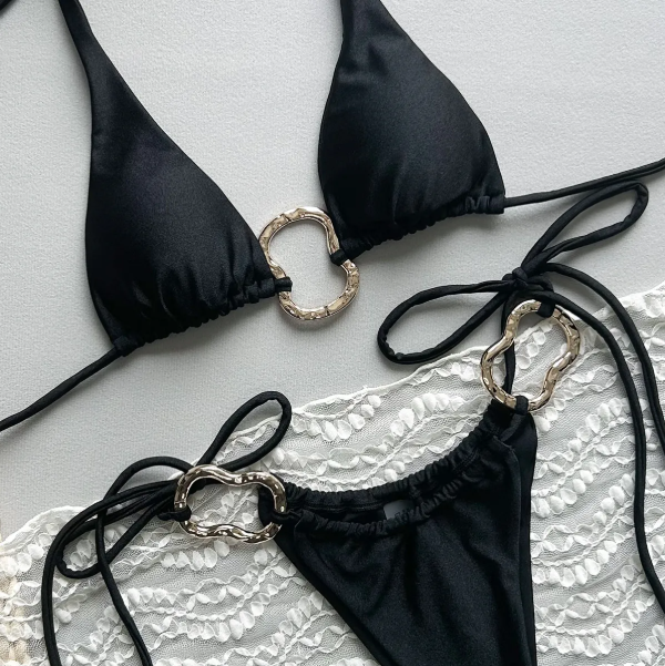 👙: Luxe Tie Bikini — Sexy Tie-Up Two-Piece Swimsuit