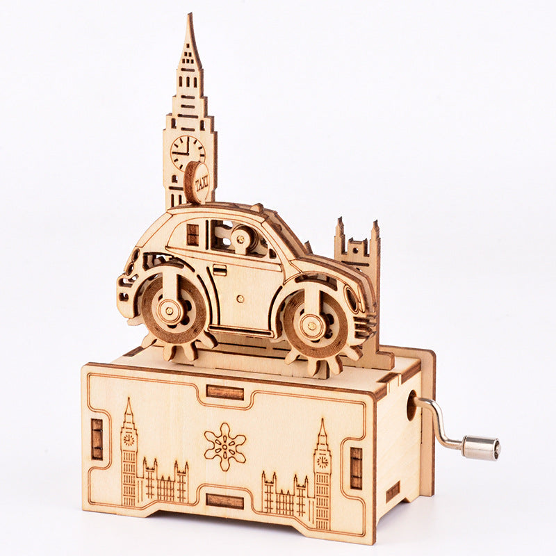 🎶: 3D Wooden Jigsaw Puzzle Music Box | 4 Quirky Designs