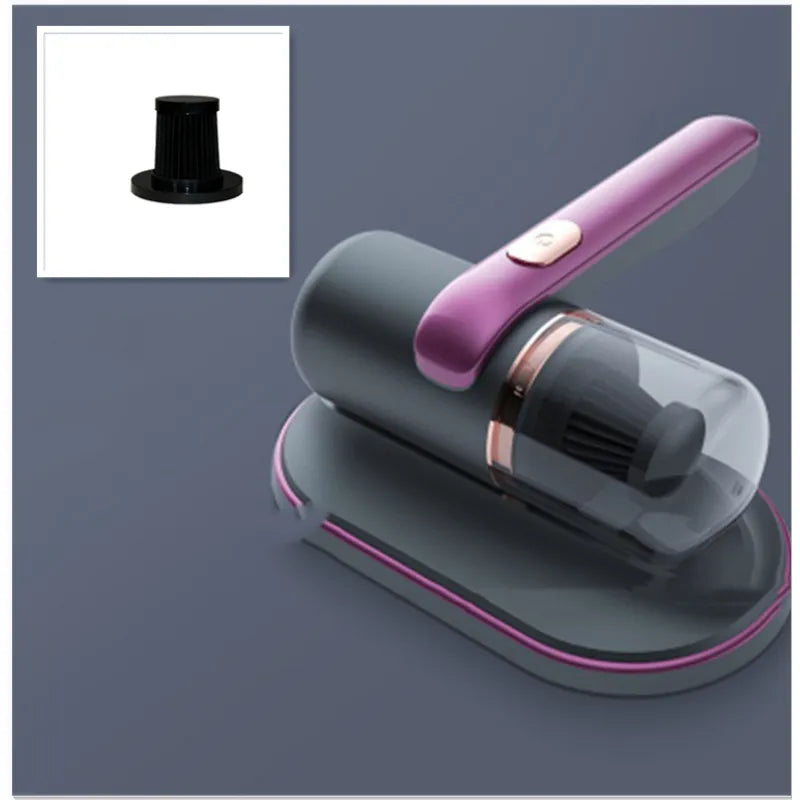 🦠: Electric UV Mite Remover & Mini Vacuum - Dual Action Sanitizer