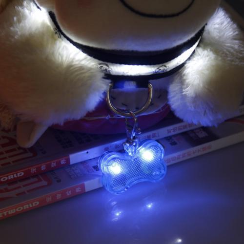 🐾: LED Pet Tag Pendant – Glowing Dog Collar Charm for Safe Nighttime Walks in 6 Colors