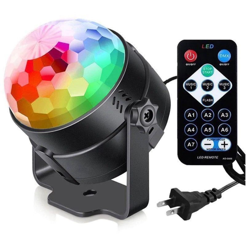 🕺: Disco Party Lights Strobe LED DJ Ball - Sound Activated Dance Lamp