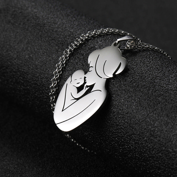 👩‍👶: Mother's Day Necklace for Mom and Baby - Creative Simple Design