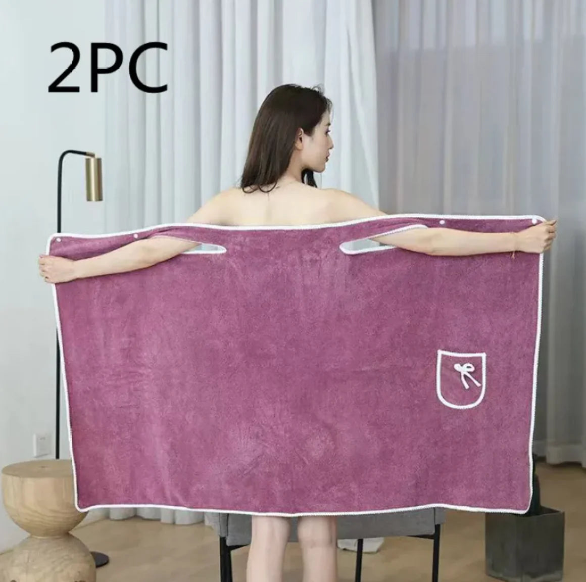 🛁: Coral Fleece Cotton Bath Skirt – Soft, Water-Absorbing, and Thickened