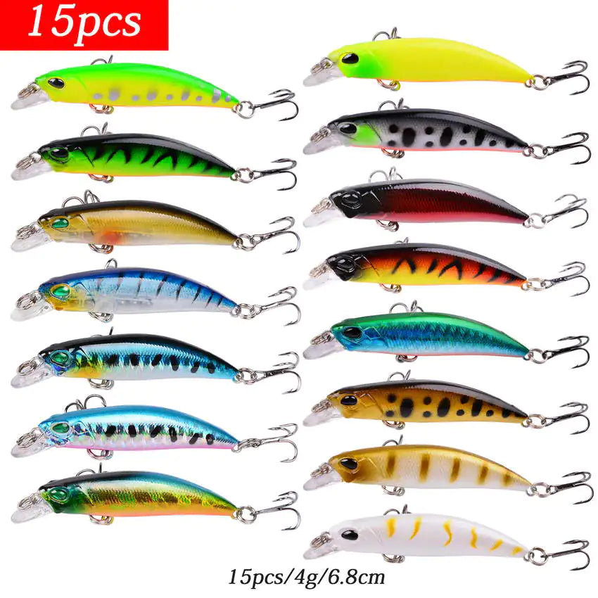 🎣: Aorace Mini Minnow Crankbait Fishing Lure Set - Realistic Baitfish Lures