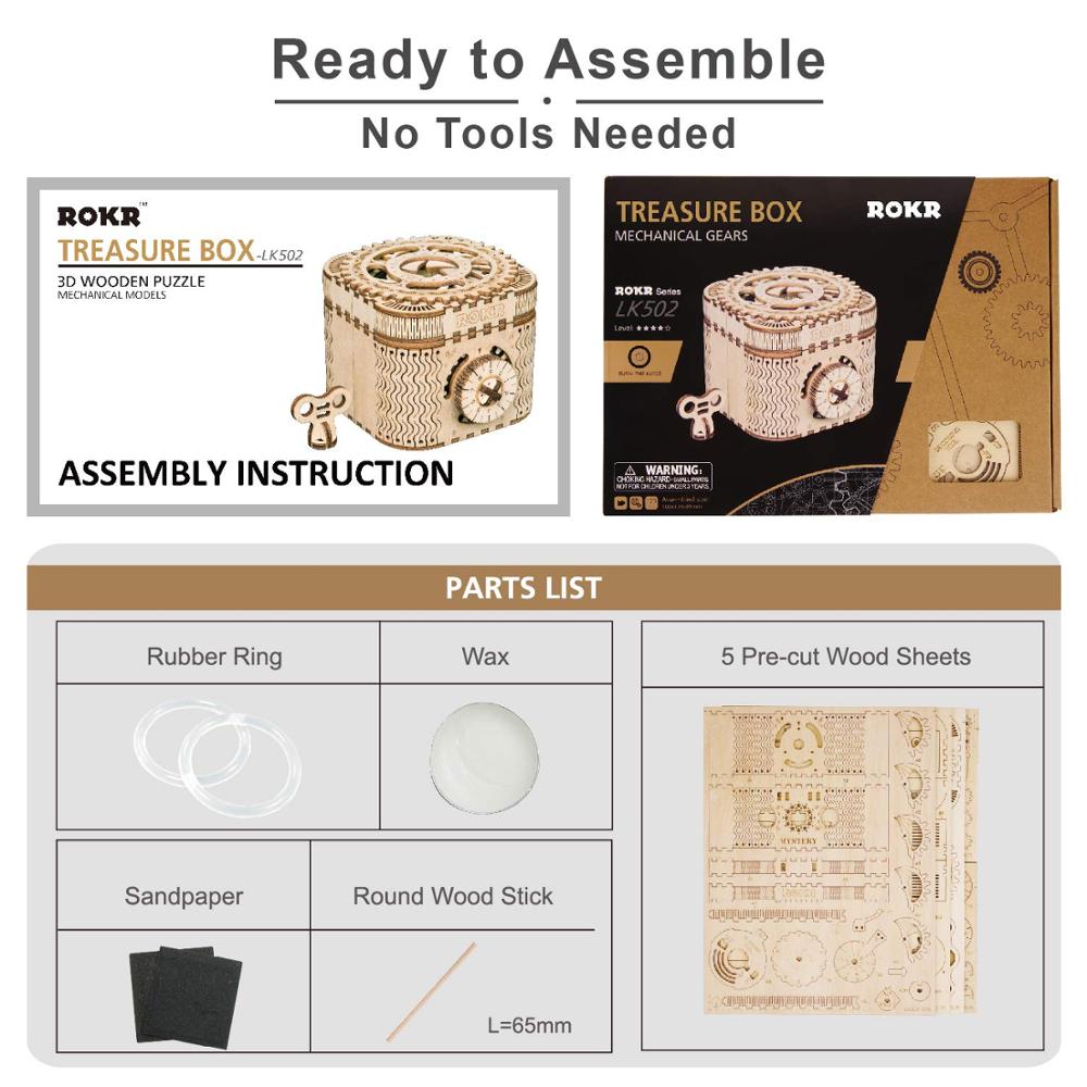 🔐: DIY 3D Wooden Puzzle Password Treasure Box