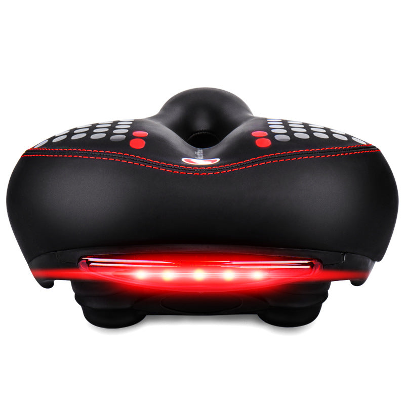 🚴: Comfortable Bike Seat with Shock Absorption and Light
