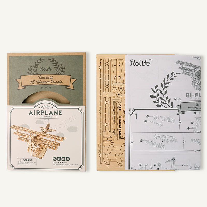 ✨: Laser Cut 3D Wooden Puzzle Model Kit | 10 Designs