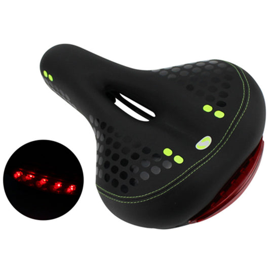 🚴: Comfortable Bike Seat with Shock Absorption and Light