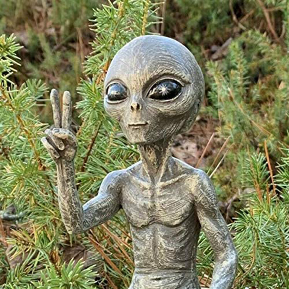 👽: Alien Statue Garden Figurine Set for Indoor/Outdoor Decor