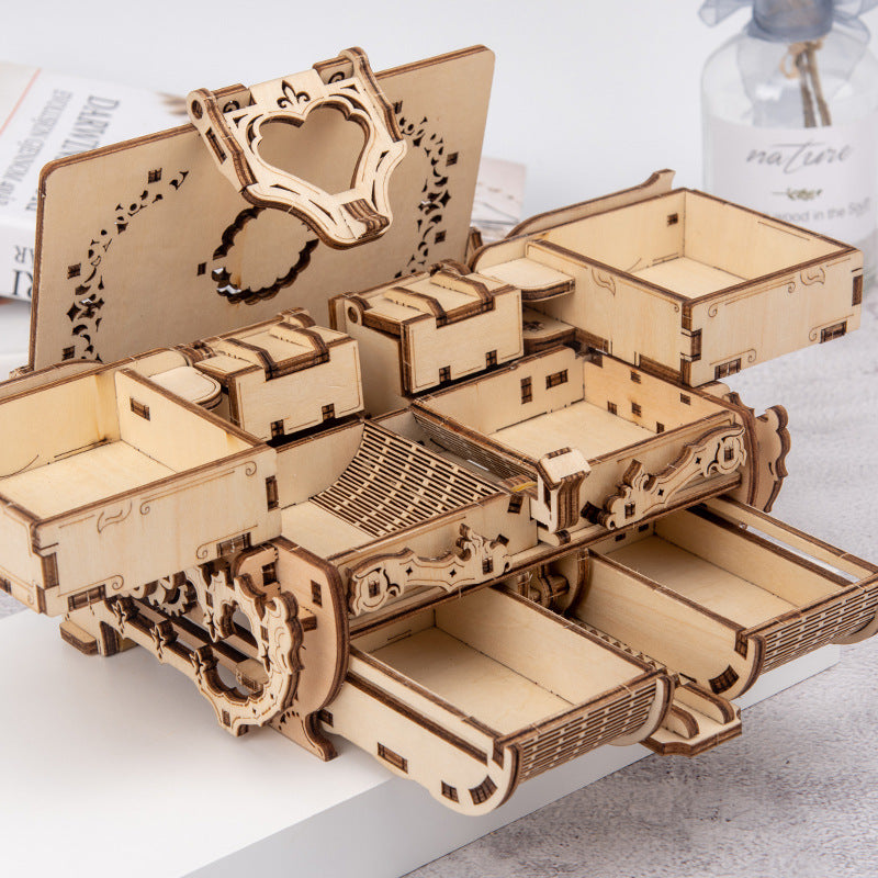 ⚙️: 3D Wooden Puzzle Mechanical Model | 4 Designs, DIY or Pre-Assembled