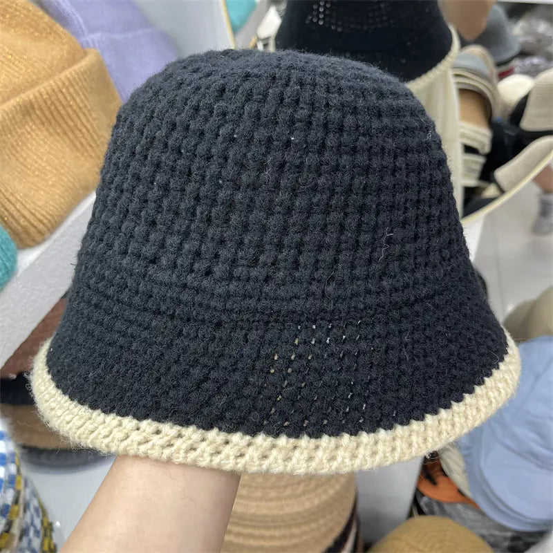 🧶: Versatile Women's Wool Knitting Fisherman's Hat - Winter Cap