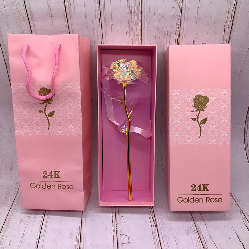 🌹: 24K Luminous Golden Rose Gift Set - Mother's Day & Valentine's