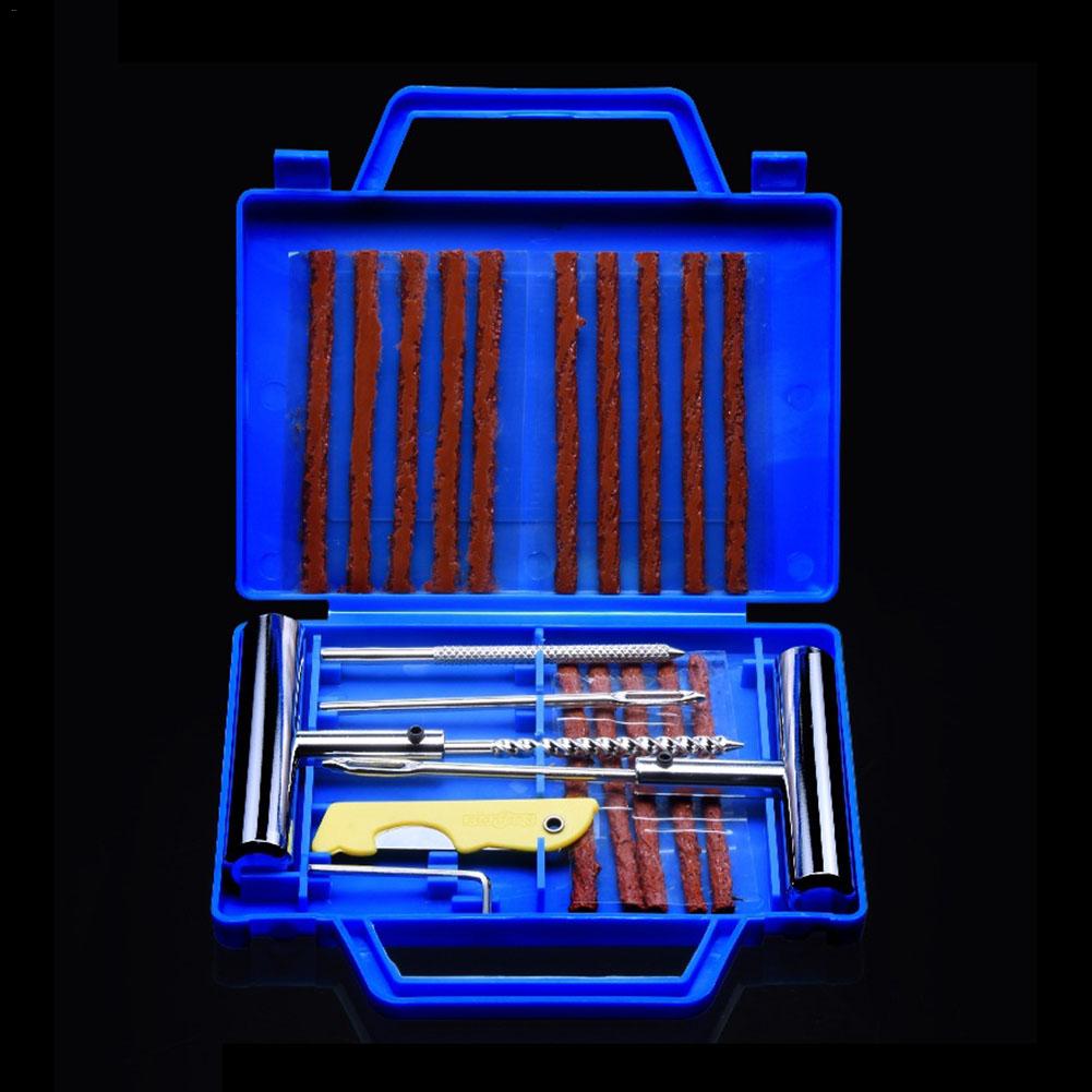 🏍️: Motorcycle & Electric Vehicle Tire Repair Tool Kit — Portable Flat Tire Fix Set with Metal Storage Box