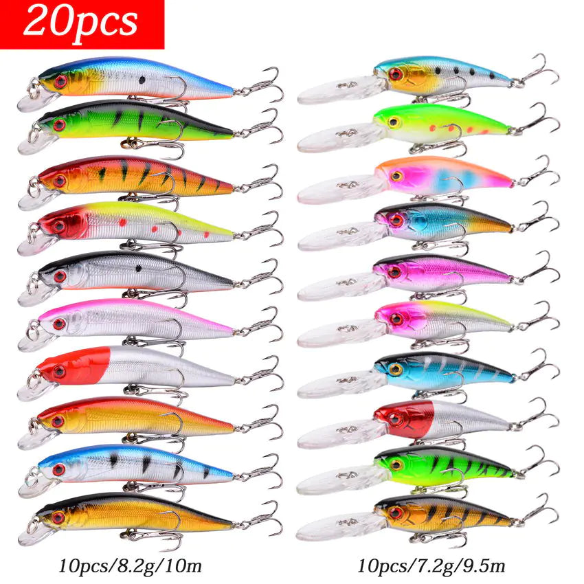 🎣: Aorace Mini Minnow Crankbait Fishing Lure Set - Realistic Baitfish Lures