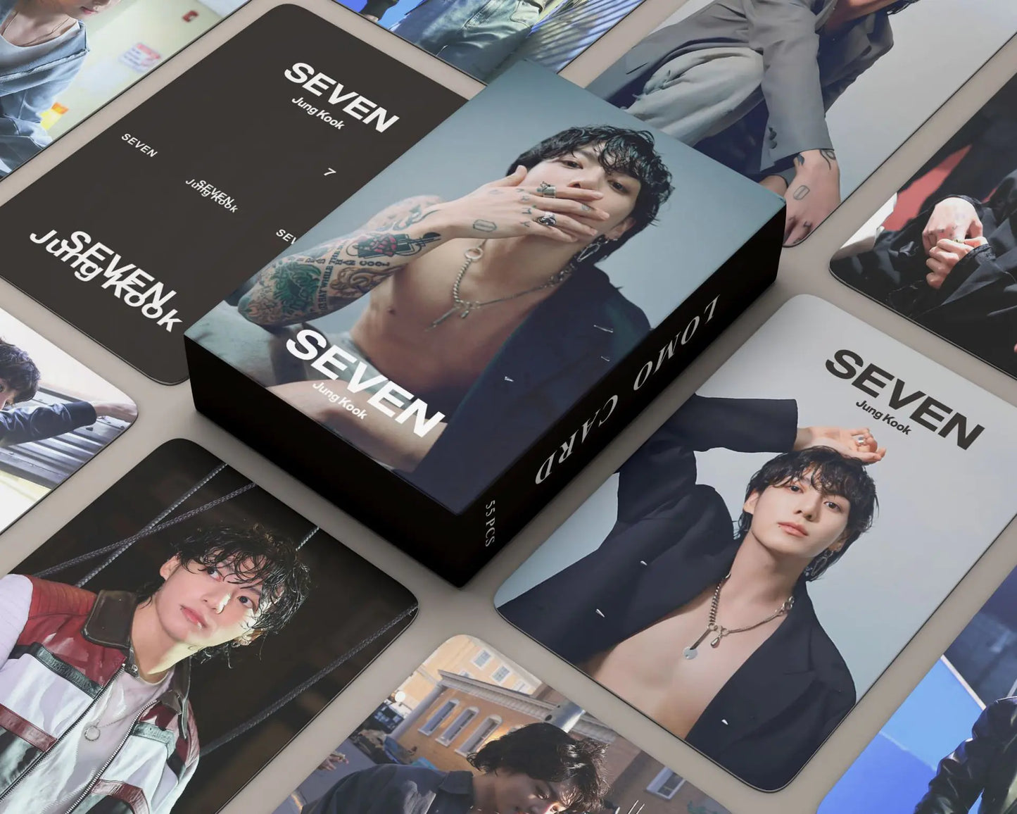 🎴: Jungkook SEVEN Album Lomo Card Collection - 55 Cards