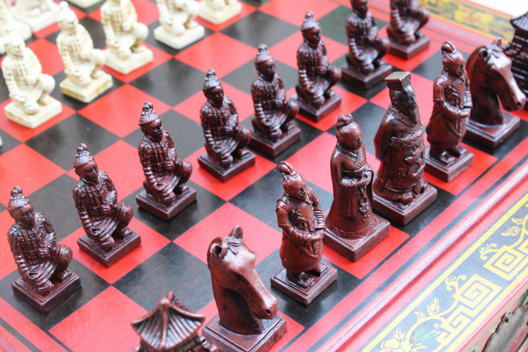 ♟️: Terracotta Chess Pieces - Ancient Warrior Army Style Chess Set