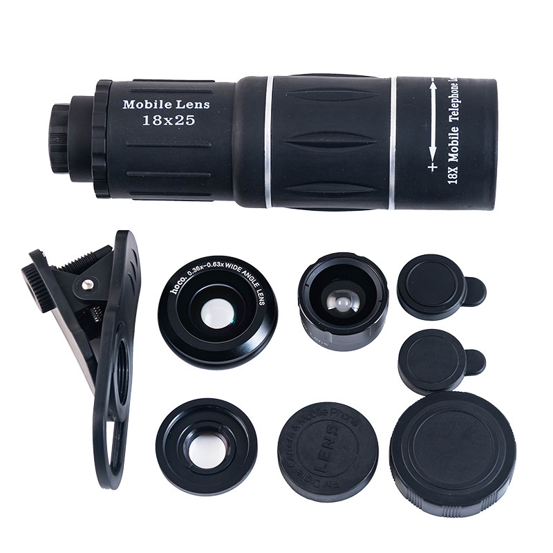 🔭: HD External Zoom Lens Telescope for Smartphones — Clip-On | iPhone & Android Compatible | Wildlife, Travel & Outdoor Photography