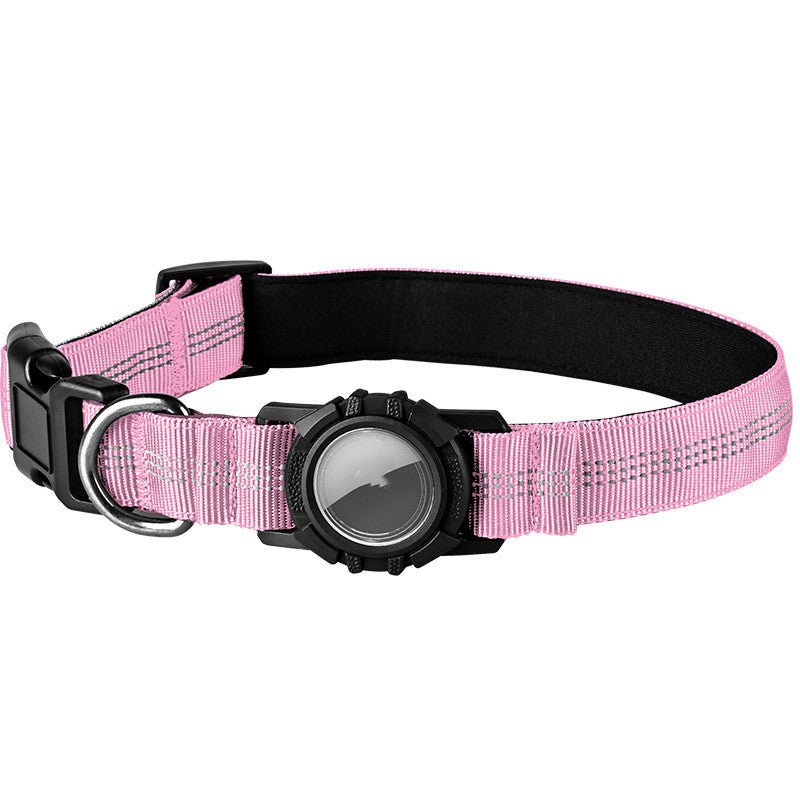 🐕: AirTag Dog Collar – Reflective Waterproof Collar with Transparent AirTag Cover