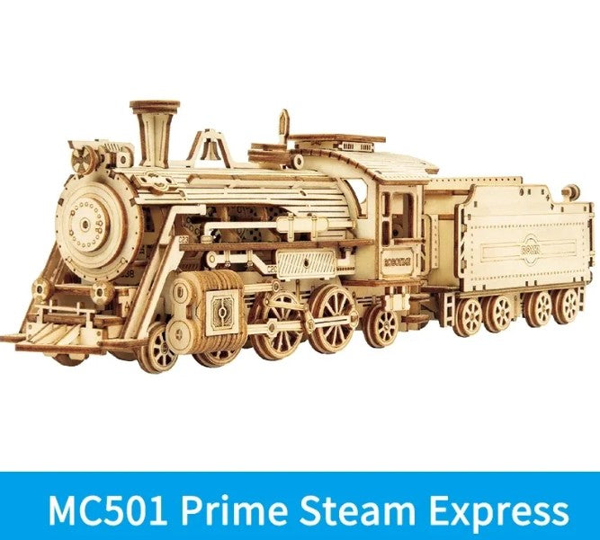 🚂: Train Locomotive 3D Wooden Puzzle Model Kit