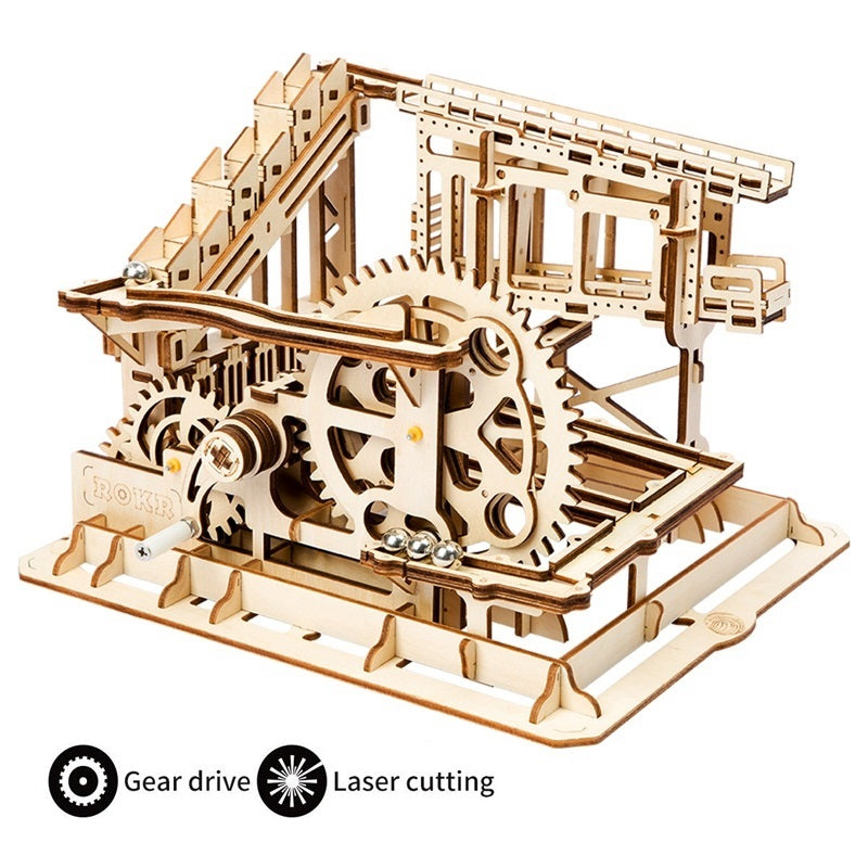 ⚙️: 3D Wooden Mechanical Coaster Puzzle | 4 Designs