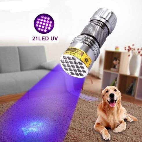 🔦: 21 LED UV Flashlight — Ultraviolet Light for Currency & Document Detection