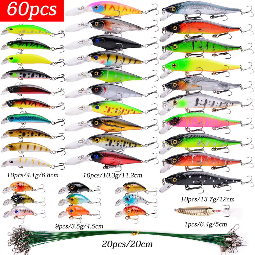 🎣: Aorace Mini Minnow Crankbait Fishing Lure Set - Realistic Baitfish Lures