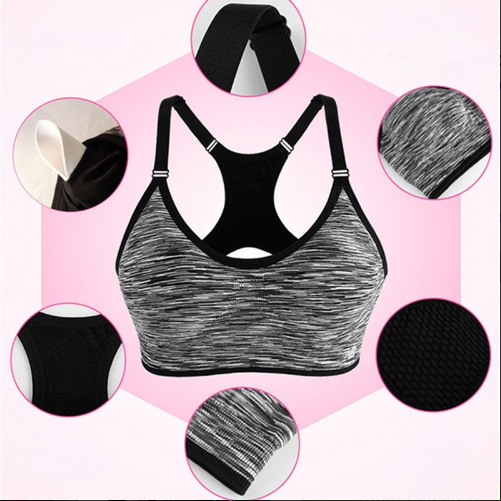 🧘: Shockproof Sports Bra for Yoga & Fitness — Double Strap | Sizes S-L | 5 Colors