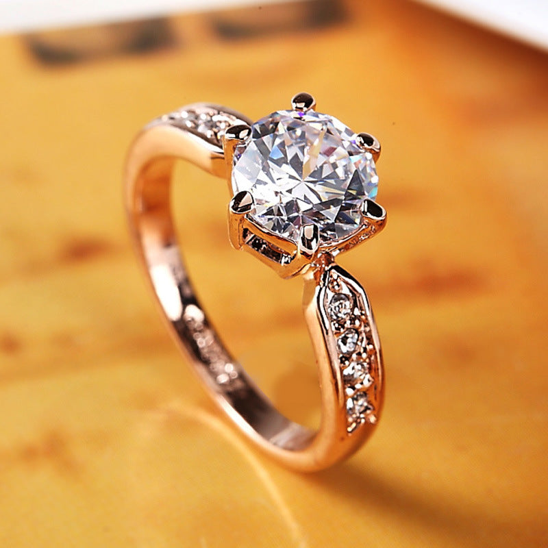 💎: Crystal Zircon Crown Ring — 925 Silver Diamond-Cut Statement Ring