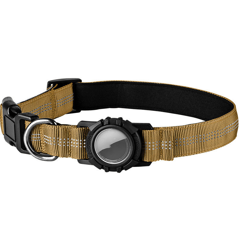🐕: AirTag Dog Collar – Reflective Waterproof Collar with Transparent AirTag Cover