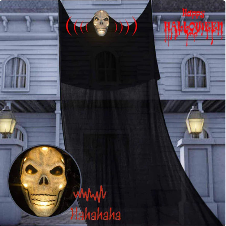 🎃: LED Hanging Skull Ghost Halloween Decor