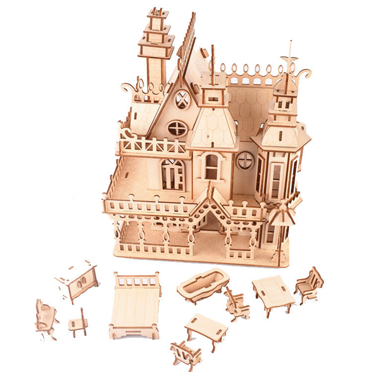 🏡: Dream Villa 3D Wooden Puzzle | Architecture Model Kit