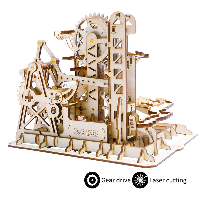 ⚙️: 3D Wooden Mechanical Coaster Puzzle | 4 Designs
