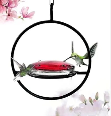 🐦: BloomHaven Metal Hummingbird Feeder - Geometric Garden Decor