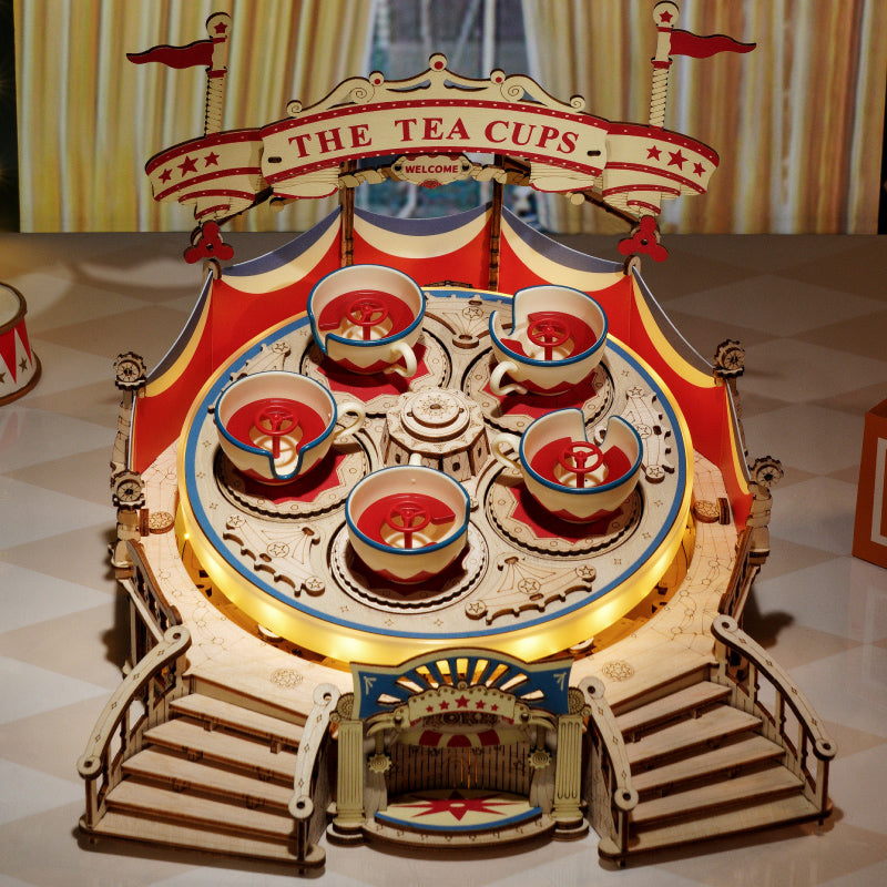 🎵: Whirl Fairytale Rotating Music Box 3D Wooden Puzzle