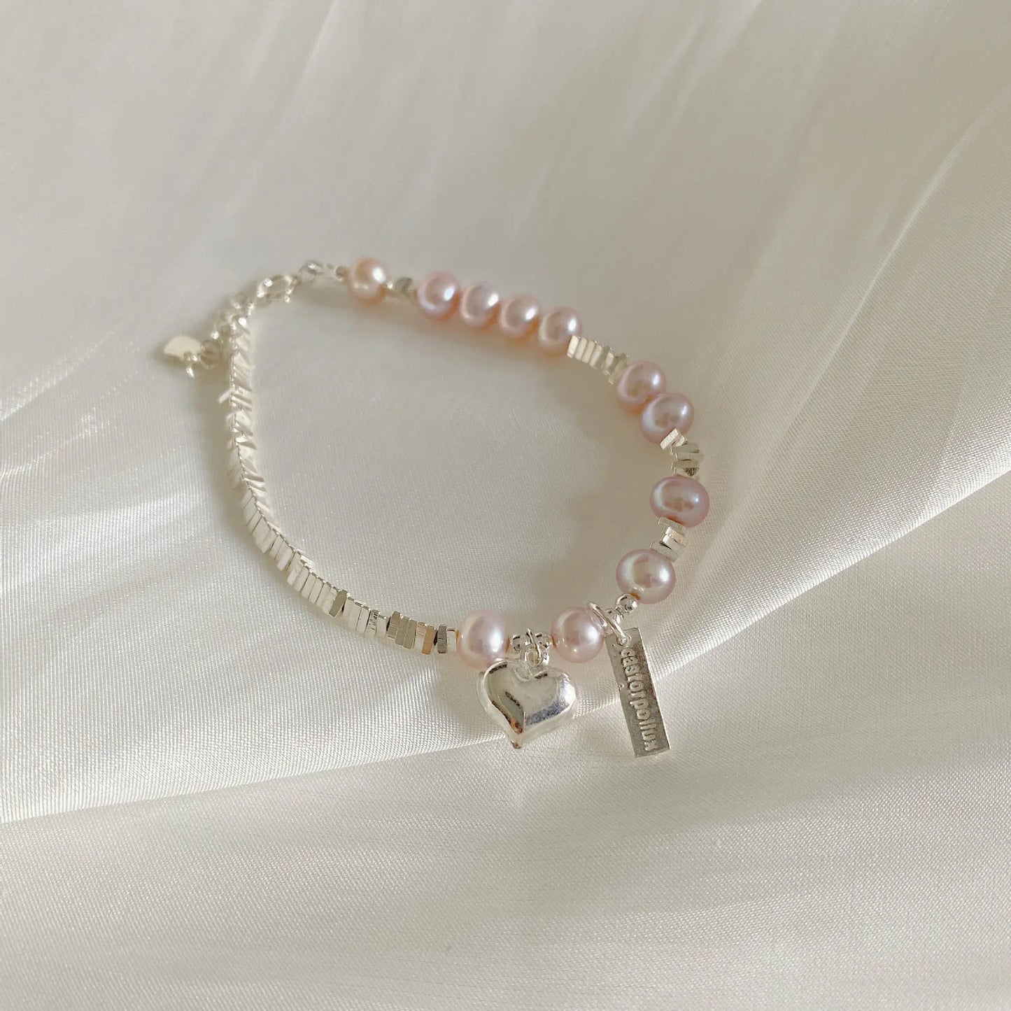 📿: Korean Style Girl Silver Pearl Bracelet - Elegant Youth Fashion Jewelry